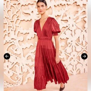 Ulla Johnson Mirabelle Tiered Midi Dress